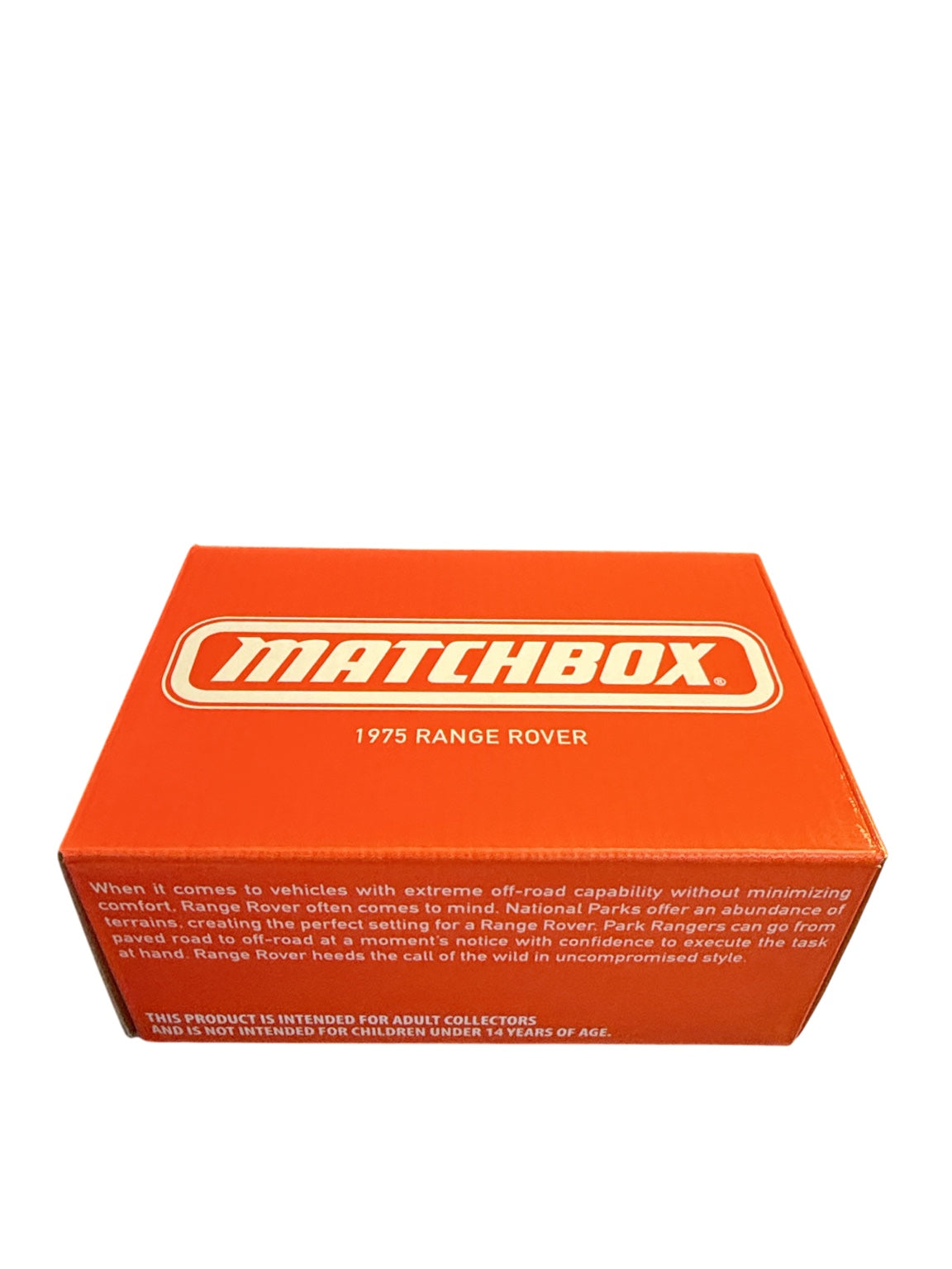 Matchbox 1975 Range Rover original orange box
