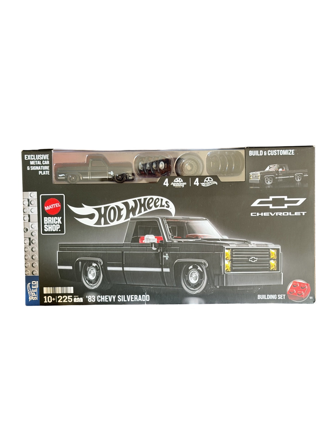 Mattel Brick Shop Hot Wheels '83 Chevy Silverado JKG42 front box