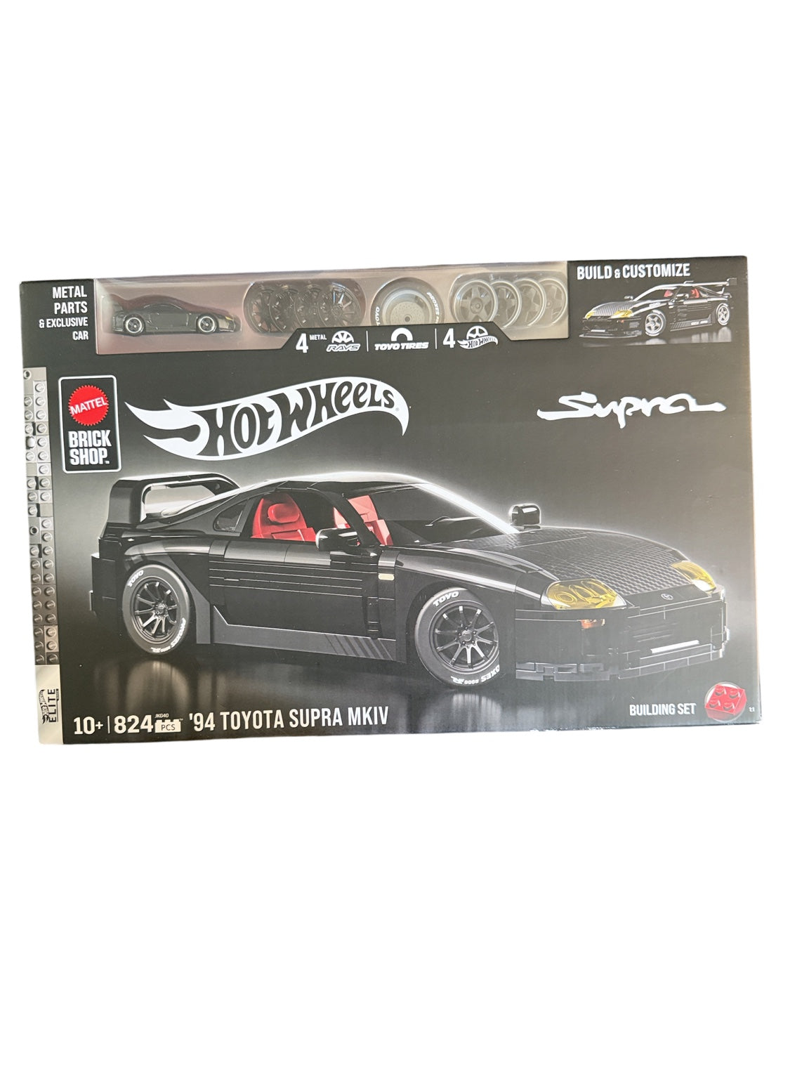 Mattel Brick Shop Hot Wheels Elite '94 Toyota Supra MKIV front box