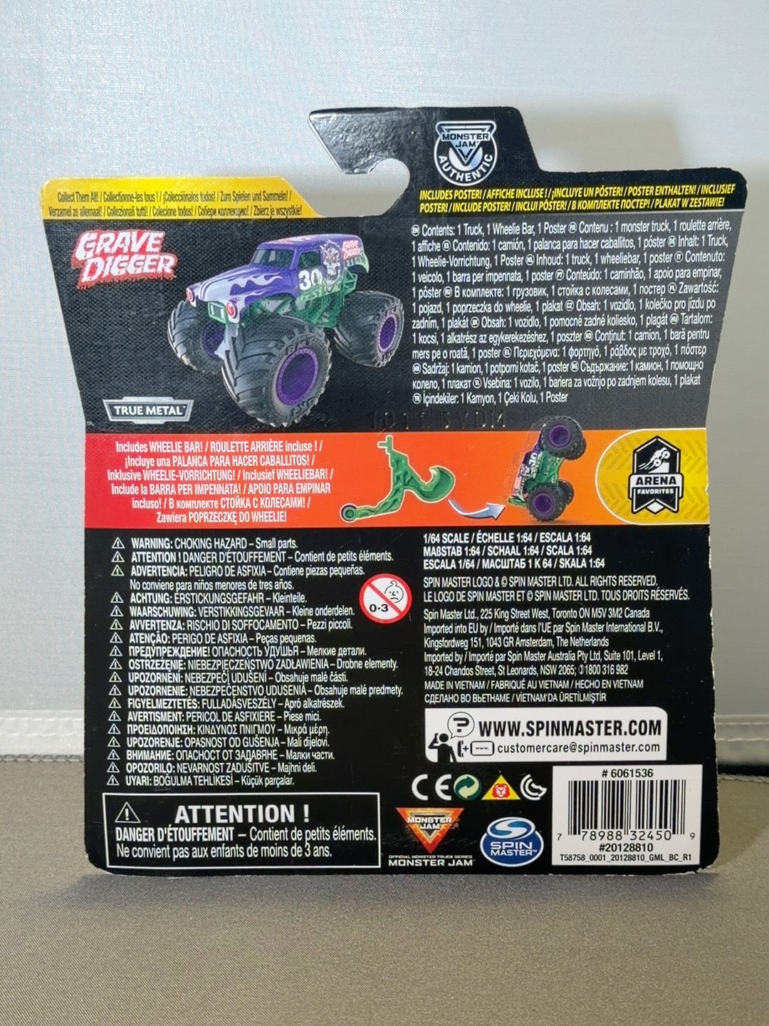 Original back photo Grave Digger 30th Anniversary Series 16