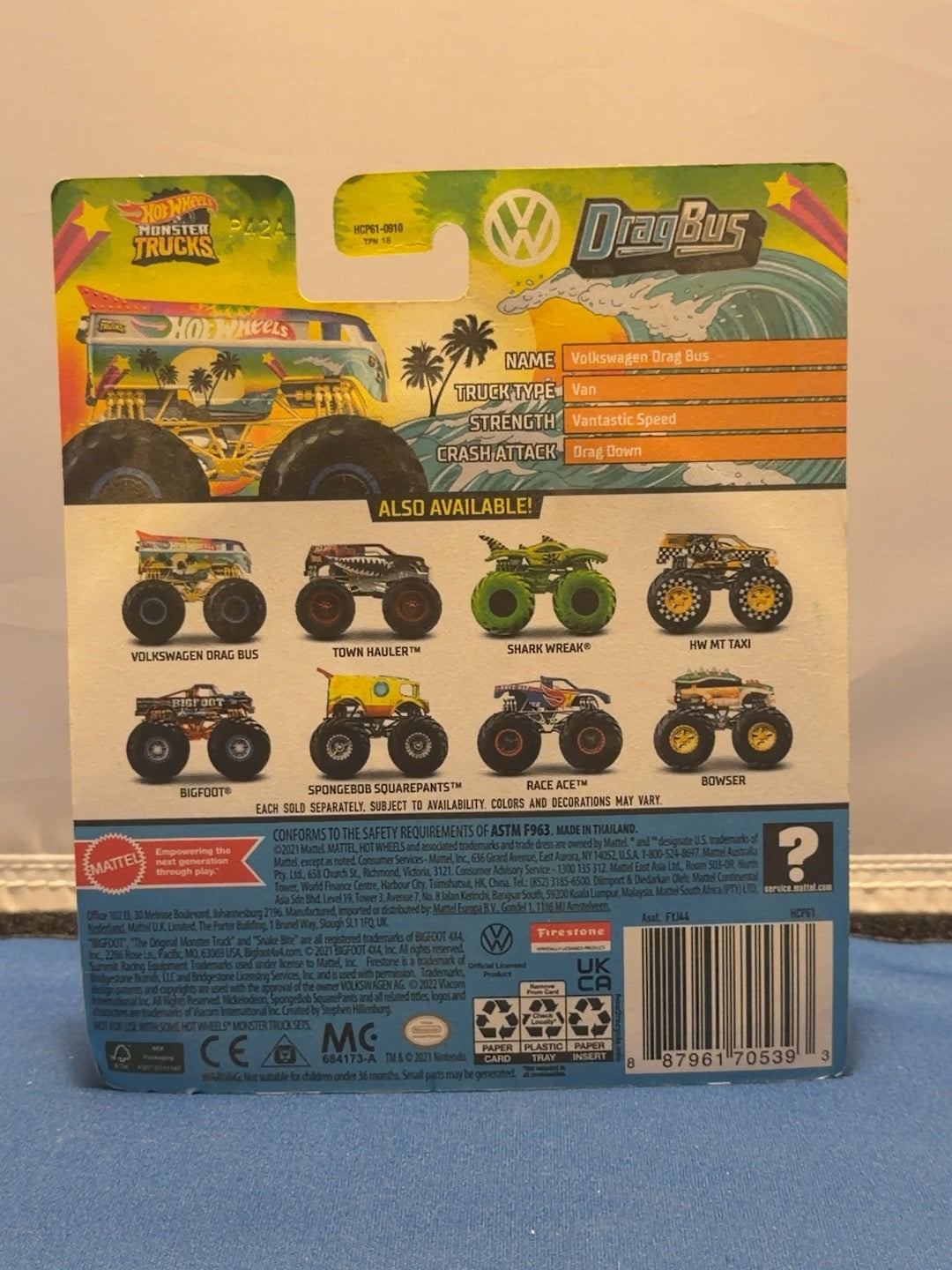 Volkswagen Drag Bus Psycho-Delic 2022 original card back