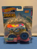 2022 Hot Wheels Monster Trucks Volkswagen Drag Bus Psycho-Delic sealed package front